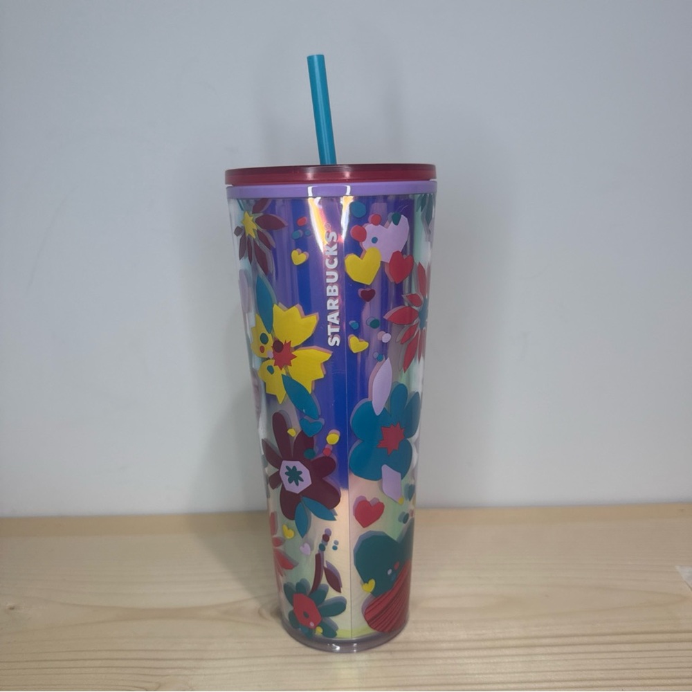 Starbucks 2023 Valentine's Day Love Confetti 24 Oz Venti Cold Cup Tumbler